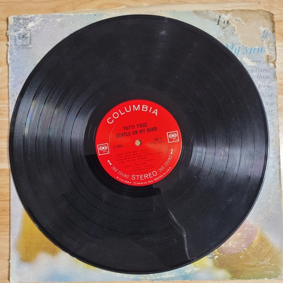 Vintage Patti Page Gentle On My Mind LP 1968 Columbia Stereo Little Green Apples - Picture 2 of 4